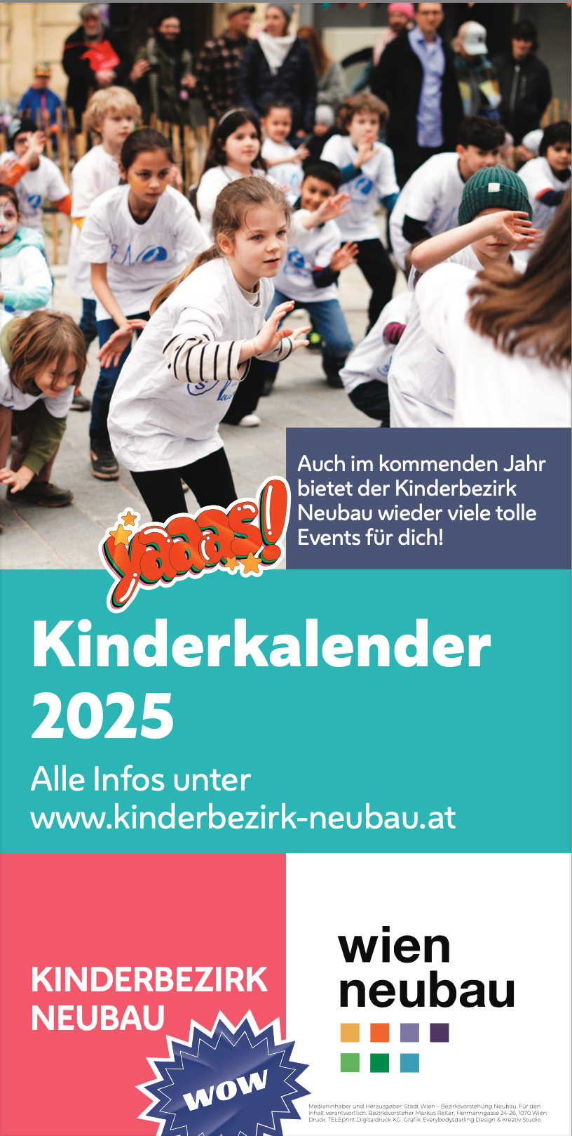 Bewegendes Logo des Kinderkalenders Neubau für das Jahr 2025